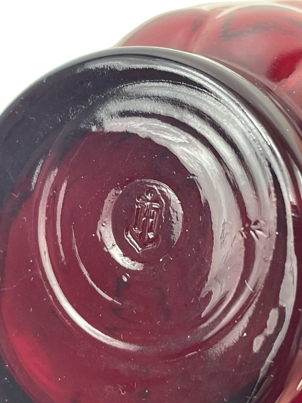 Anchor Hocking Royal Ruby Red Bubble Pattern Glass Tumbler 10 oz - Picture 8 of 10
